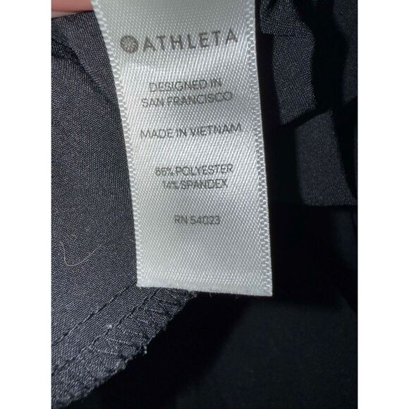 Athleta Women’s Tribeca Crop Black High Rise wide Leg Dress Pants size 6 s281969 - Picture 10 of 10